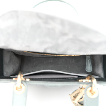 Christian Dior Satin Swarovski Crystal Cannage My ABC Lady Dior Grey 5 of 11