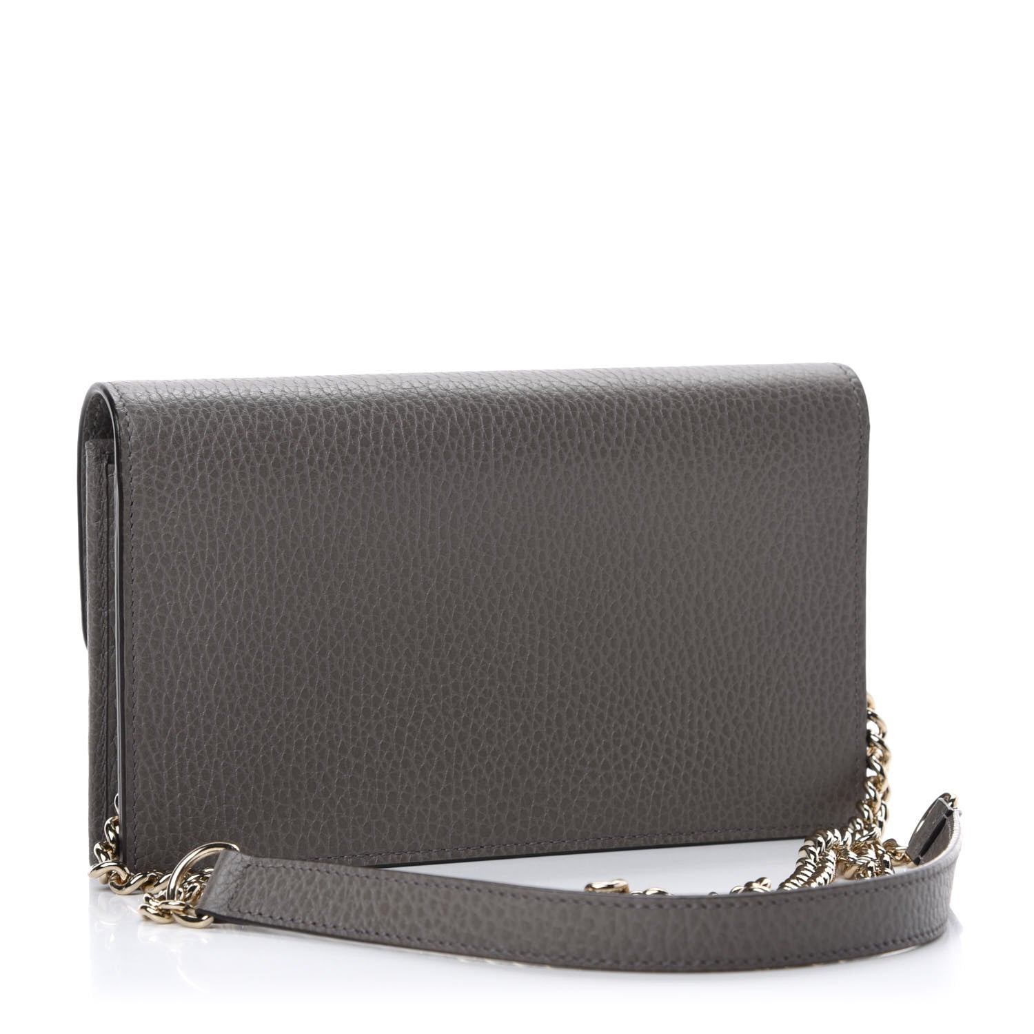 Gucci Dollar Calfskin Interlocking G Chain Wallet Loess 3 of 11