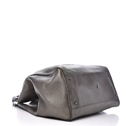 Gucci Metallic Pebbled Calfskin Large Soho Shoulder Bag Sasso 4 of 11