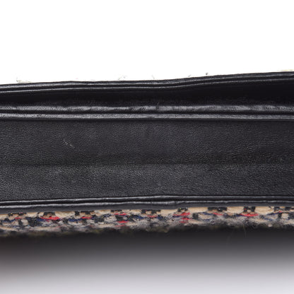 Chanel Tweed Wallet On Chain WOC Green Red Beige Black 13 of 16