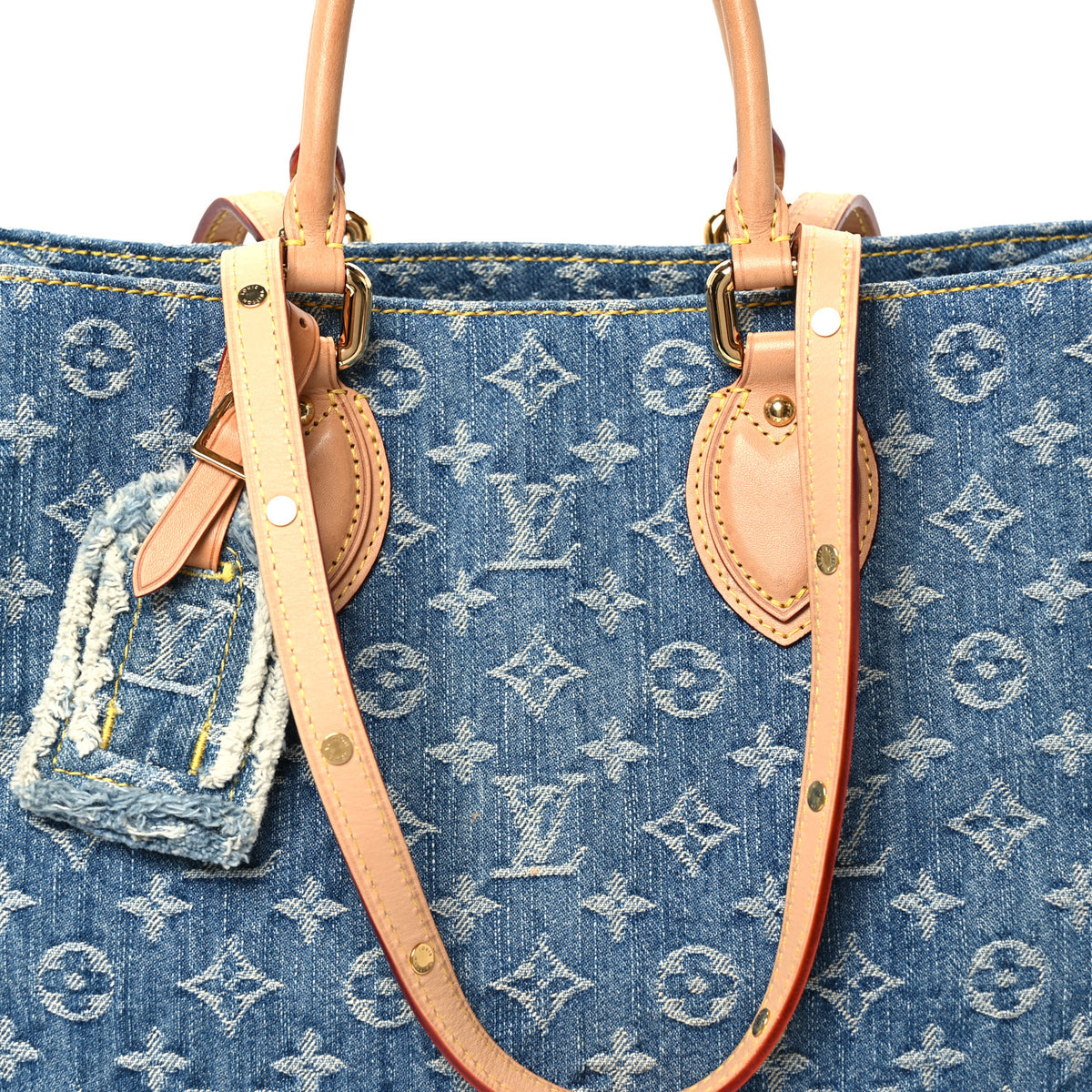 Monogram Denim Onthego MM Blue
