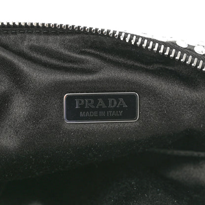 Prada Satin Crystal Triangle Pouch Cristal 6 of 11