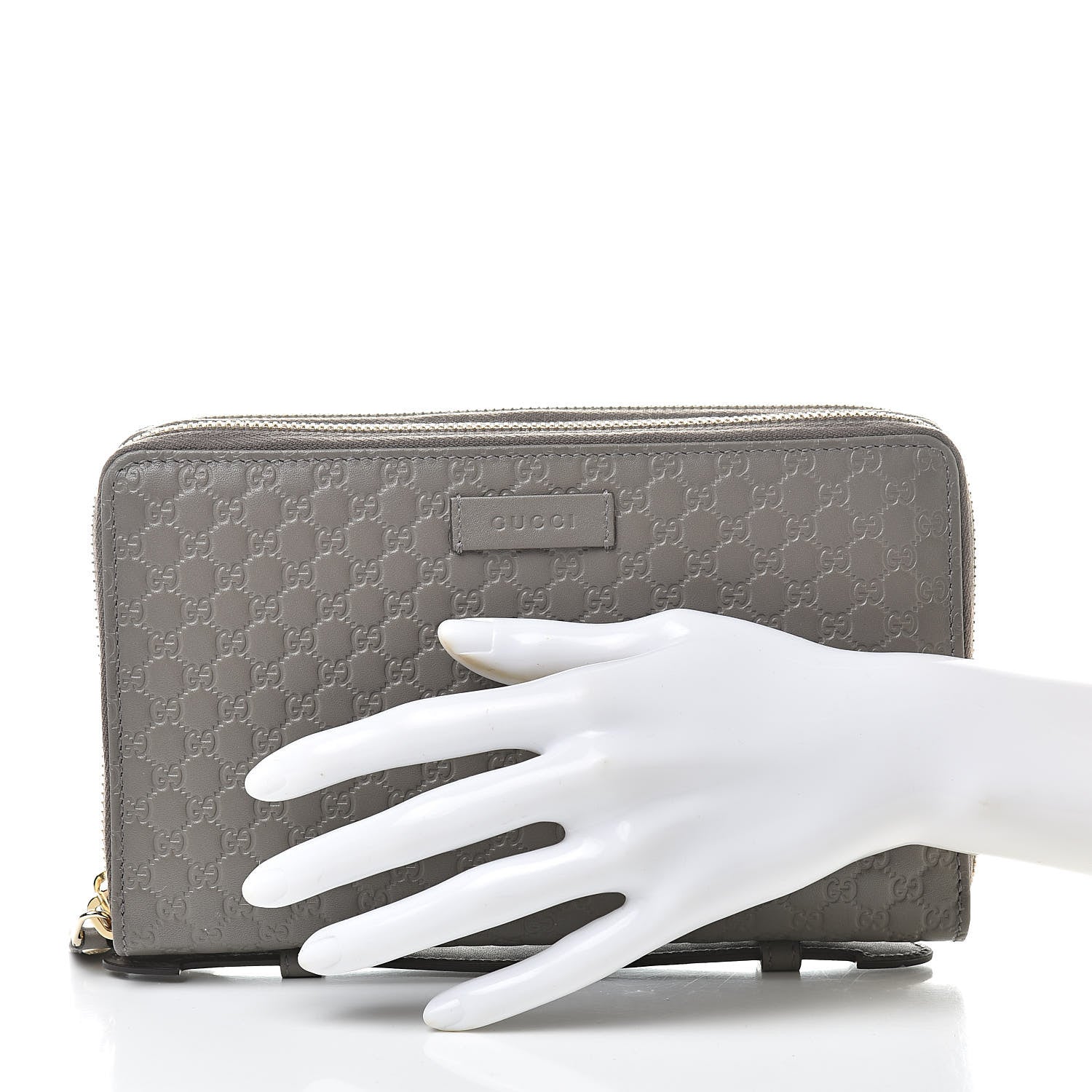 Gucci Soft Microguccissima Zip Around Top Handle Travel Wallet Loess 2 of 9