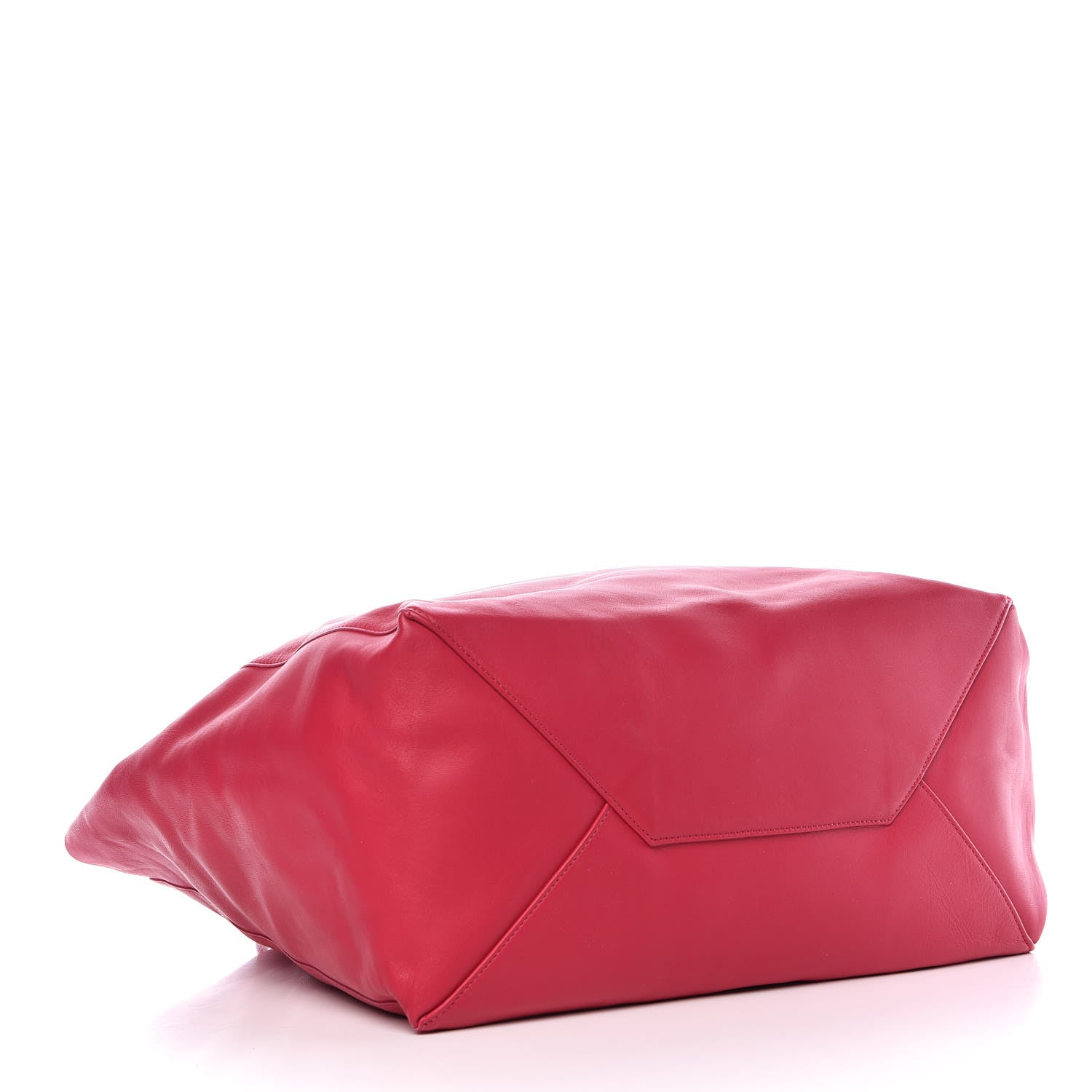 Celine Lambskin Horizontal Cabas Fuchsia 4 of 13