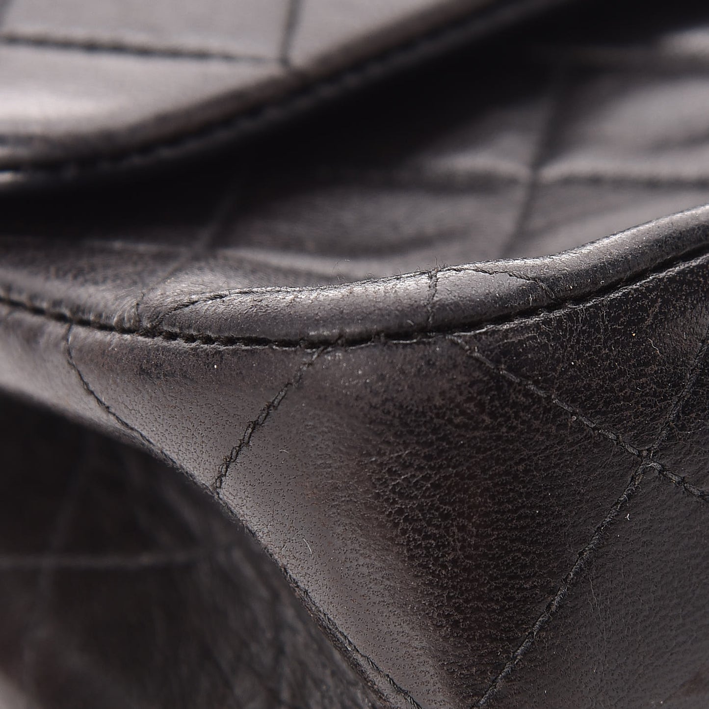 Lambskin Quilted Small Double Flap Black