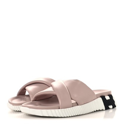 Hermes Nappa Womens Infra Sandals 38 Rose Porcelaine 4 of 10