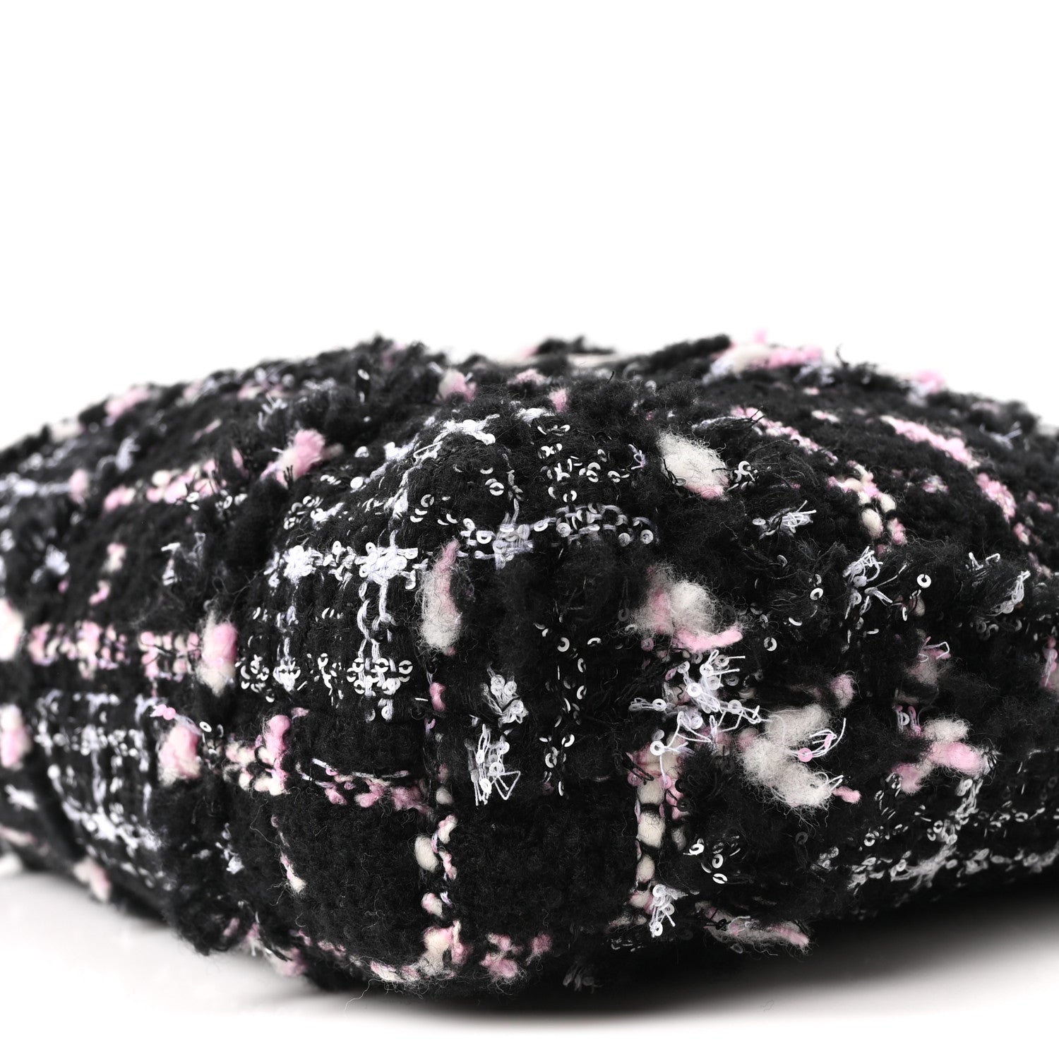 Chanel Tweed Patchwork Quilted Small Chanel 22 Black Pink White 11 of 11