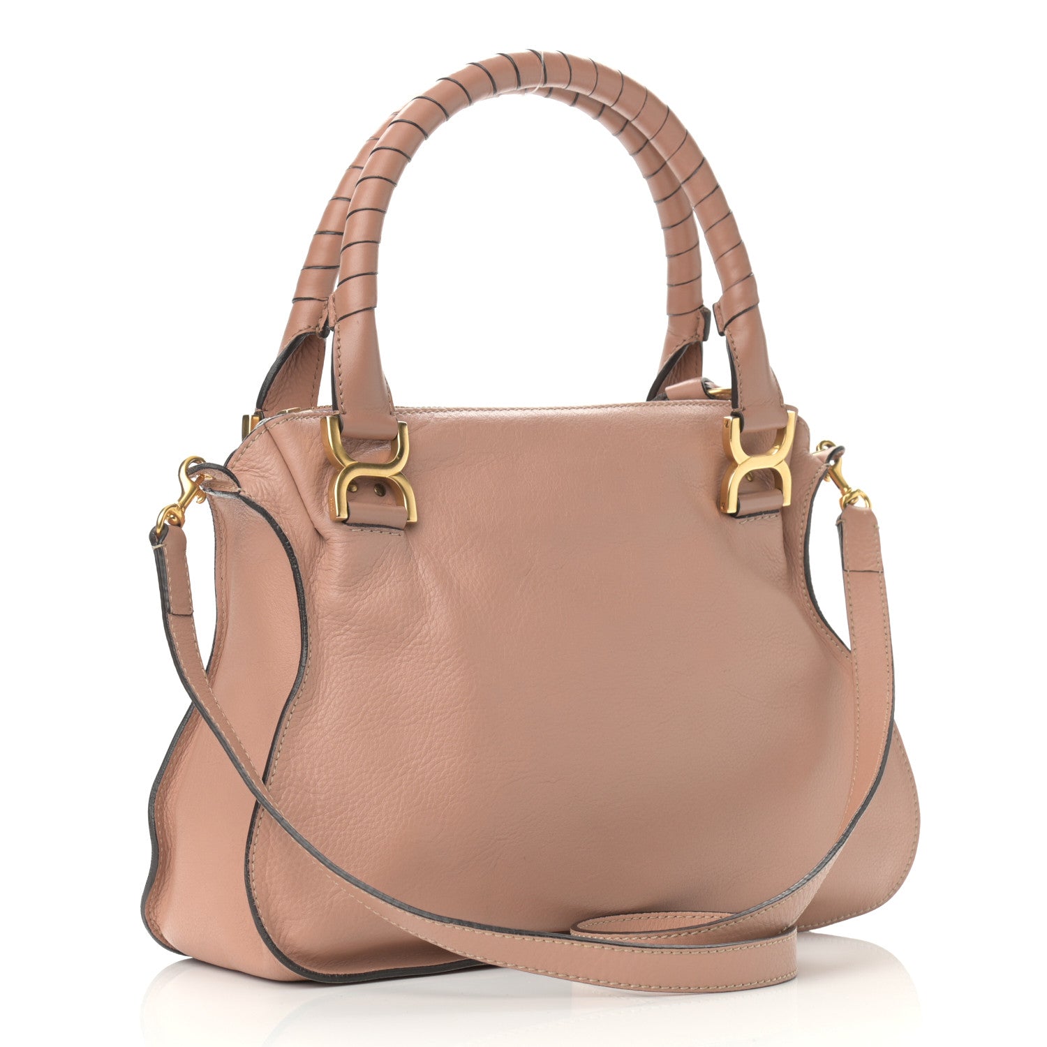 Chloe Calfskin Medium Marcie Satchel Anemone Pink 3 of 9