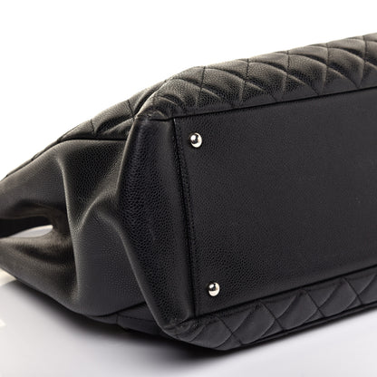 Chanel Caviar Quilted XL Grand Shopping Tote GST Black 6 of 10