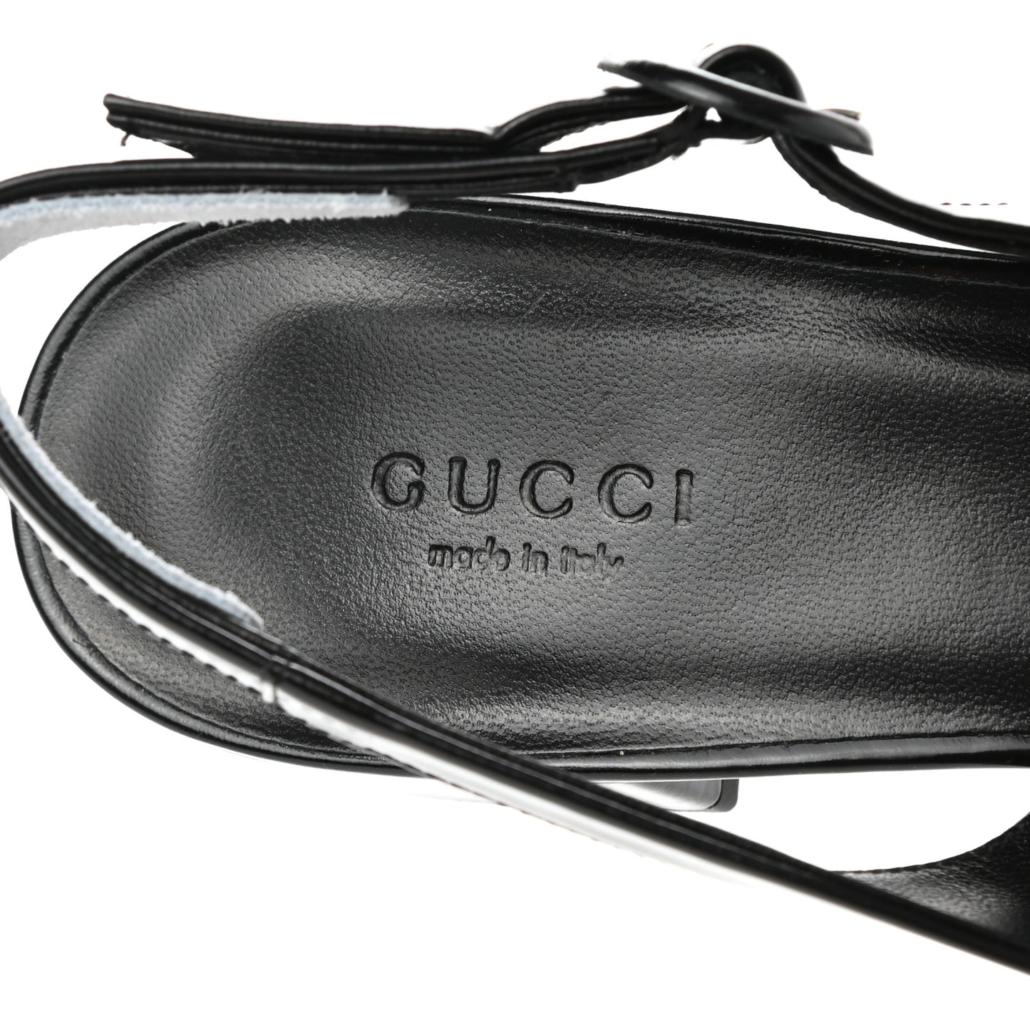 Regent Calfskin Horsebit Slingback Pumps 38 Black