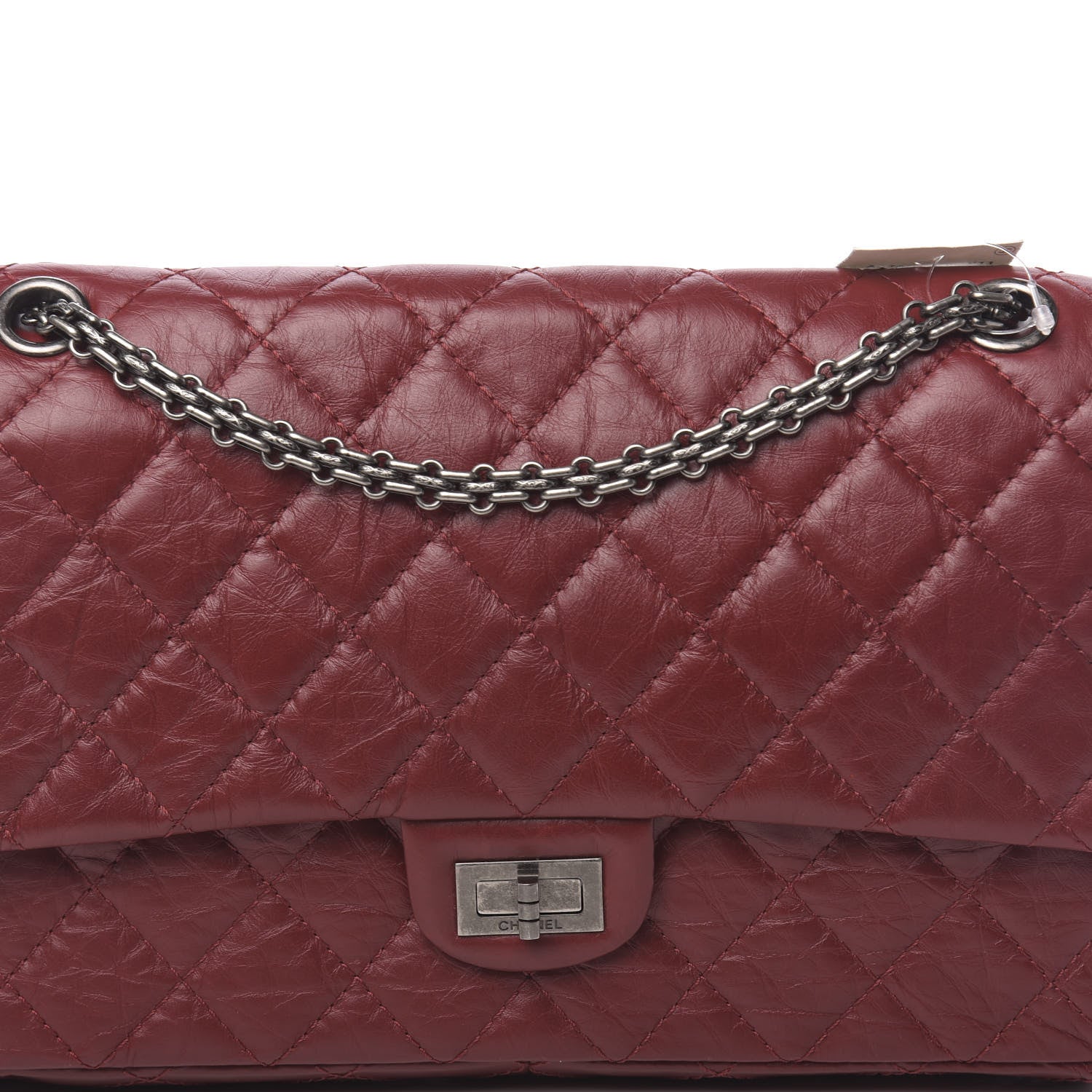 Chanel Aged Calfskin Quilted 2.55 Reissue 226 Flap Red 11 of 11