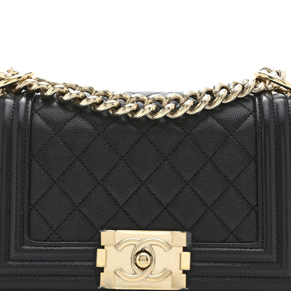 Chanel Caviar Quilted Small Boy Flap Black 8 of 10