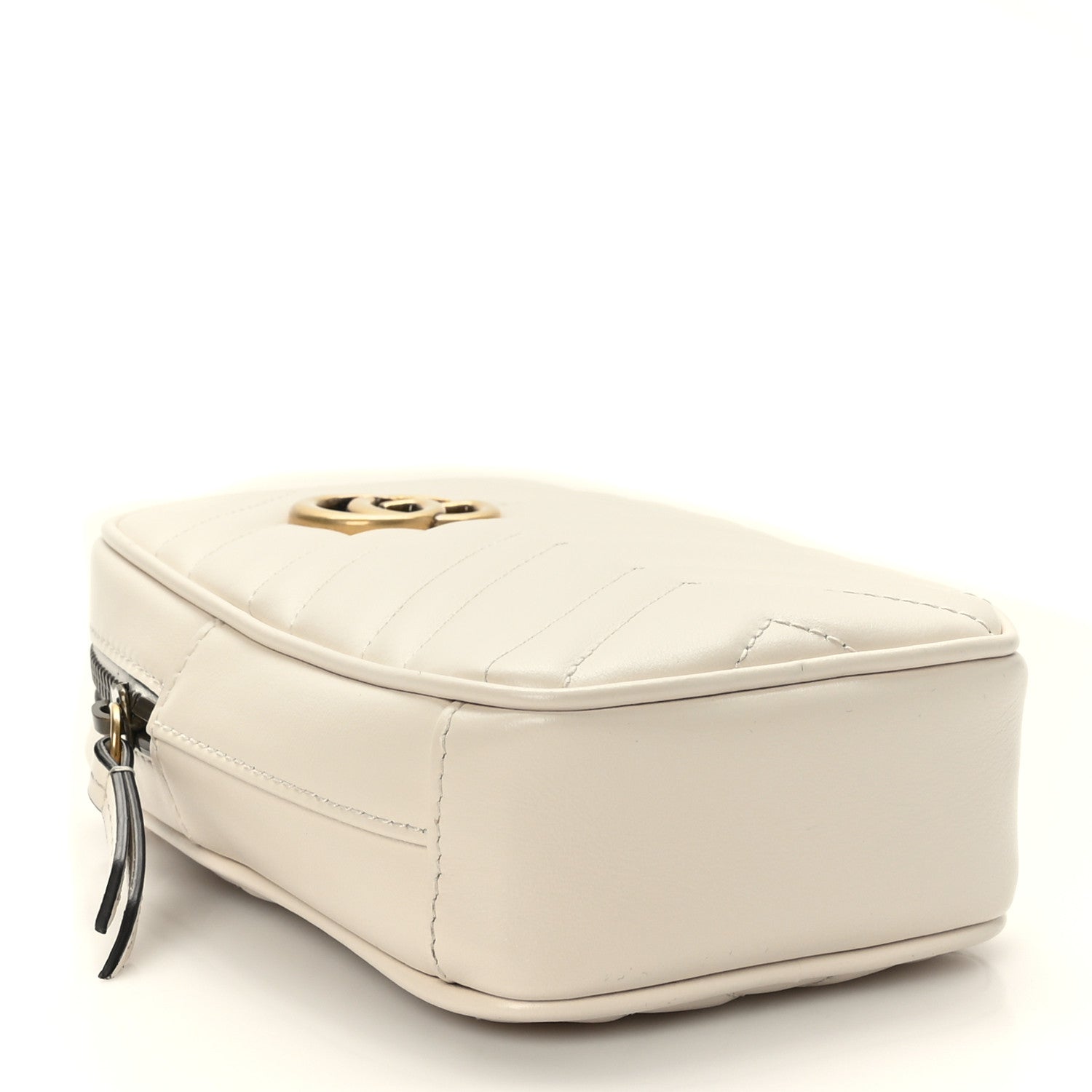 Gucci Calfskin Matelasse GG Marmont Mini Bag Coin Purse Mystic White Perfect Pink 5 of 10