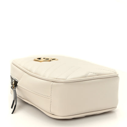 Gucci Calfskin Matelasse GG Marmont Mini Bag Coin Purse Mystic White Perfect Pink 5 of 10