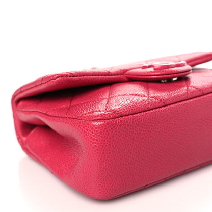 Chanel Caviar Quilted Mini Incognito Square Flap Dark Pink 8 of 9