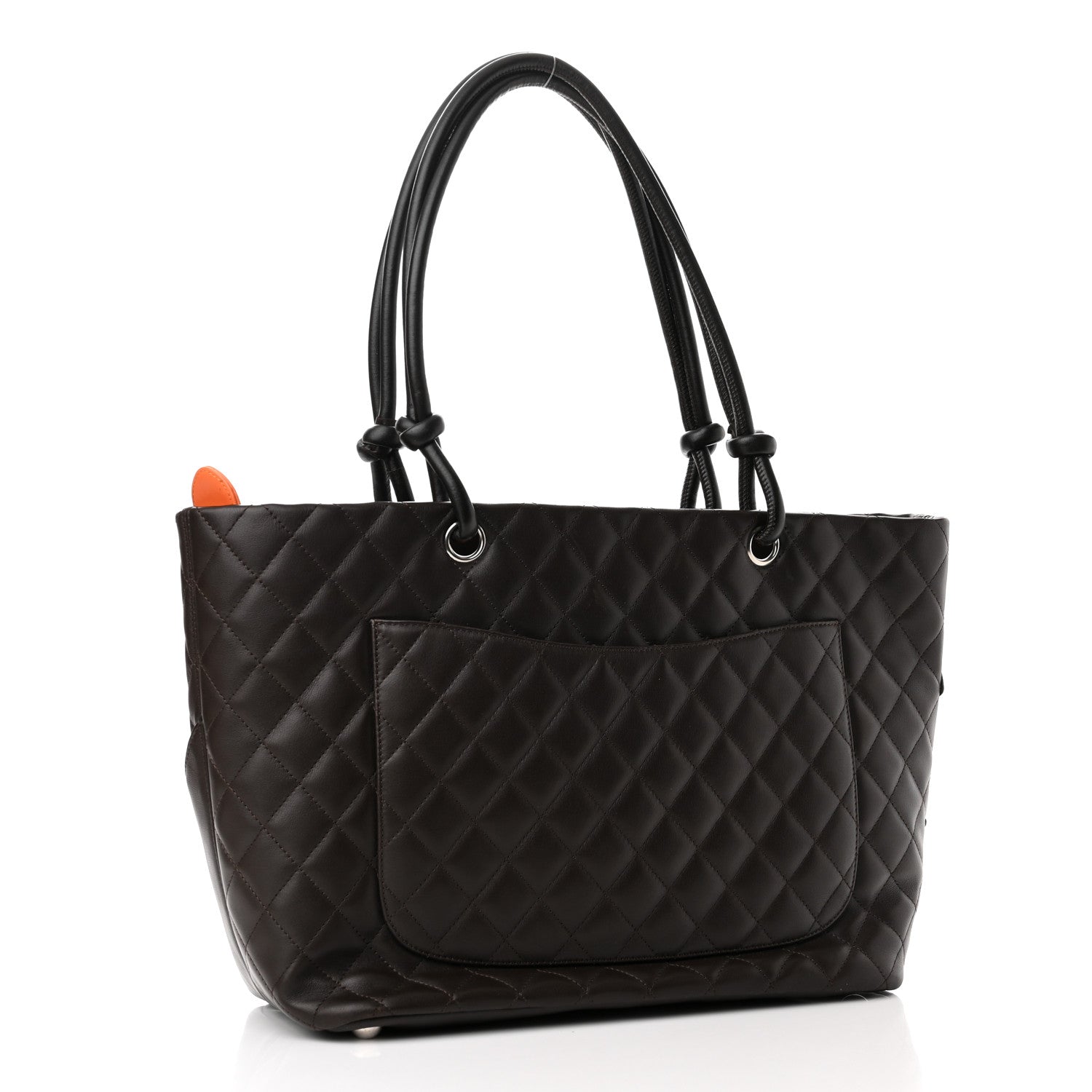 Chanel Calfskin Quilted Large Cambon Tote Brown 2 of 10