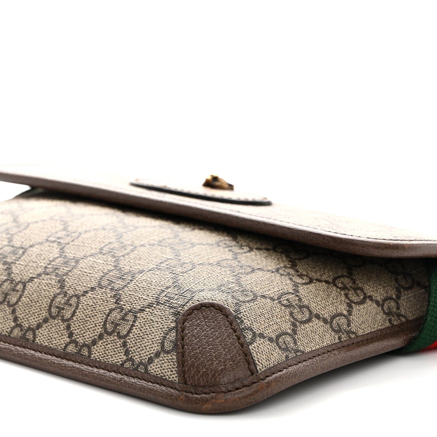 Gucci GG Supreme Monogram Neo Vintage Web Belt Bag Brown 11 of 14