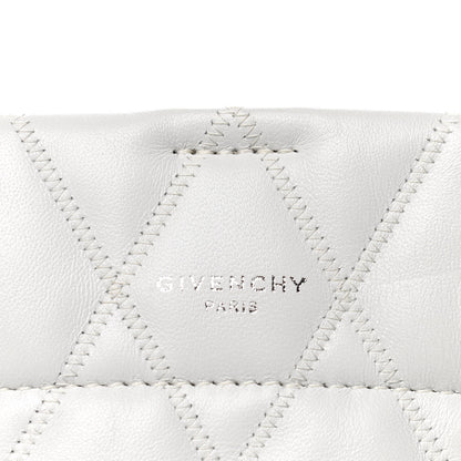 Givenchy Lambskin Quilted Mini GV Bucket Bag White 6 of 8