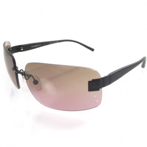 Chanel Frameless CC Logo Sunglasses Rose and Brown 1 of 13