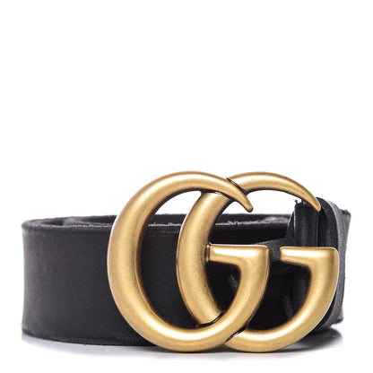 Gucci Faded Calfskin Double G 40mm Belt 90 36 Black 1 of 7