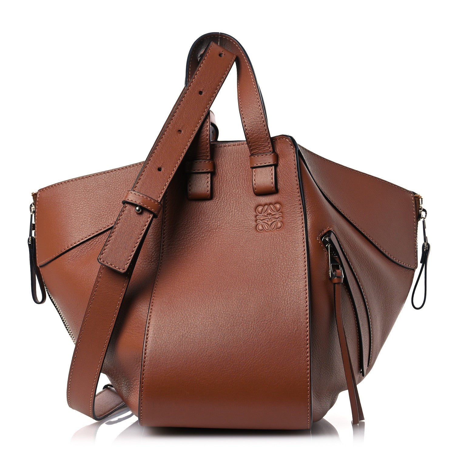 Loewe Grained Calfskin Small Hammock Shoulder Bag Tan 1 of 15