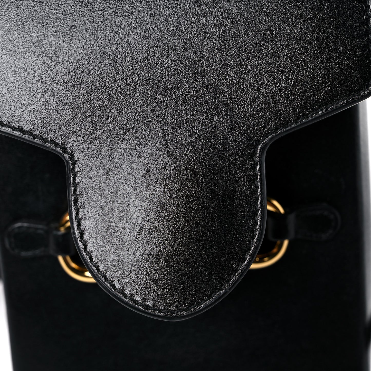 Boarded Plutone Calfskin Mini Horsebit 1955 Crossbody Bag Black