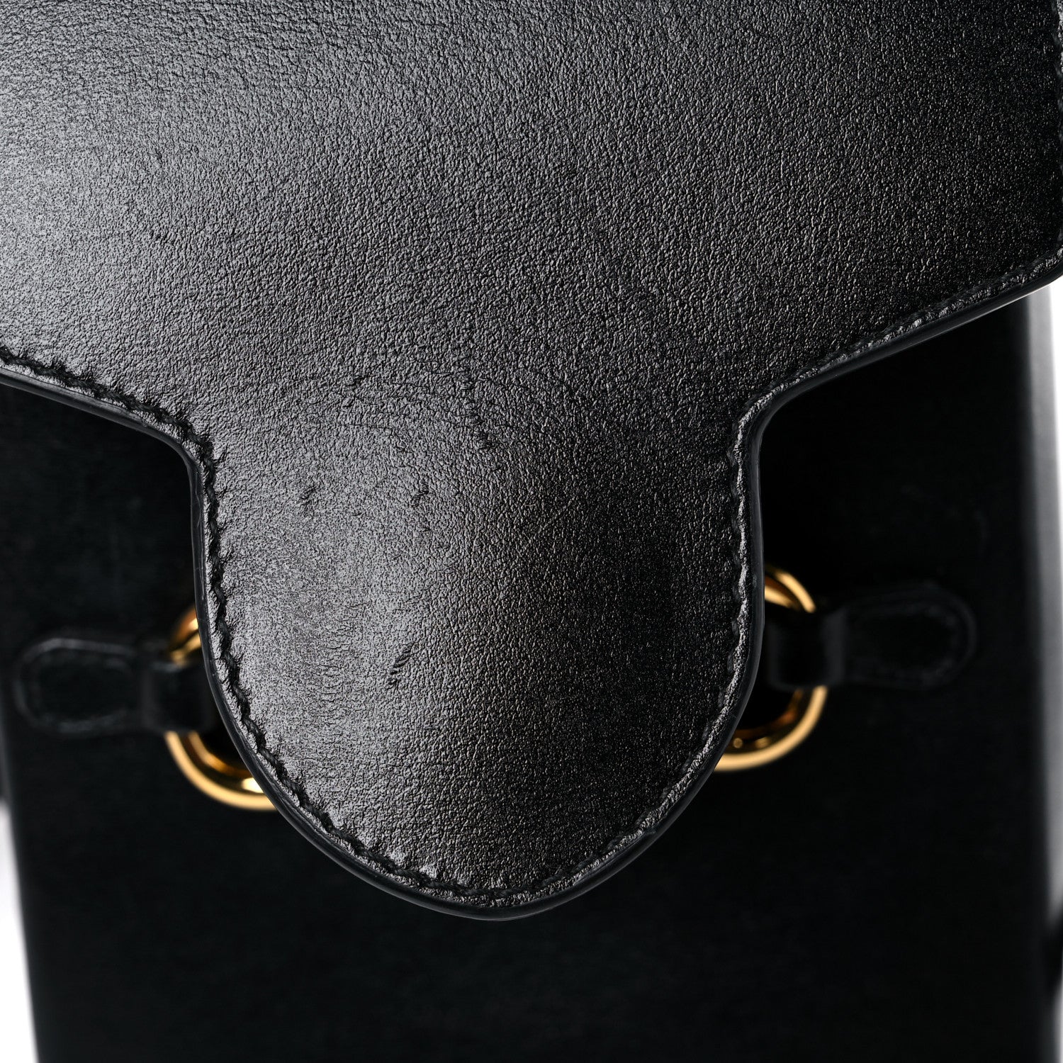 Gucci Boarded Plutone Calfskin Mini Horsebit 1955 Crossbody Bag Black 17 of 19
