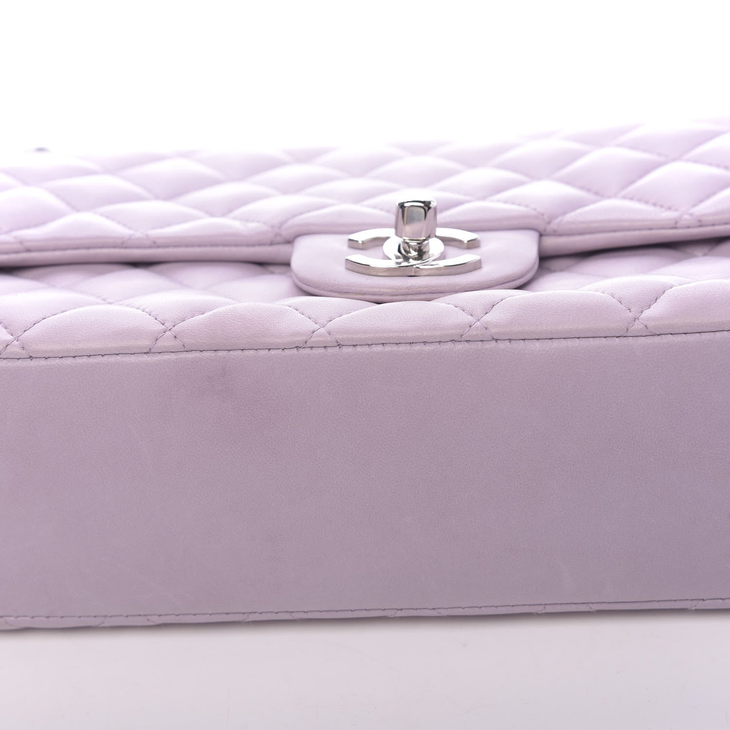 Chanel Lambskin Quilted Medium Ladybug Flap Lavender 9 of 13