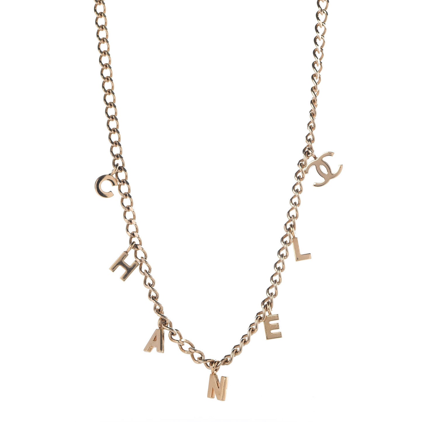 Logo Necklace Gold
