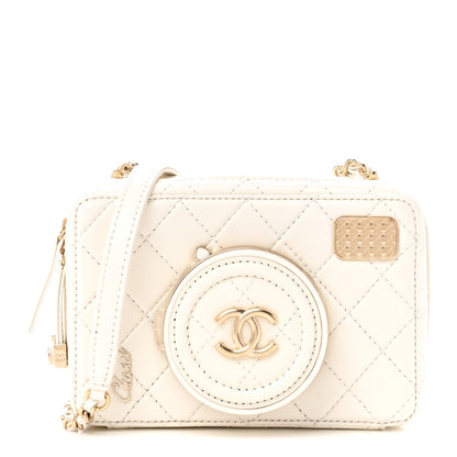 Chanel Lambskin Quilted Coco Click Bag White 1 of 11