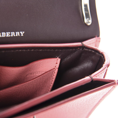 Burberry Goatskin Mini D-Ring Bag Bright Coral Pink 10 of 11
