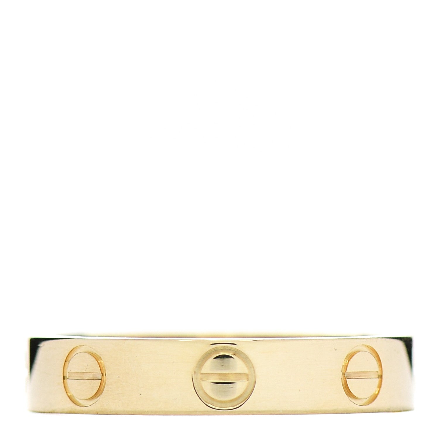 Cartier 18K Yellow Gold 3.5mm LOVE Wedding Band Ring 51 5.75 3 of 4