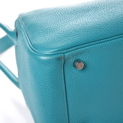 Hermes Taurillon Clemence Lindy 26 Bleu Paon 11 of 11