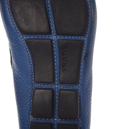Prada Vitello Daino Loafers 8 Cobalto 9 of 15
