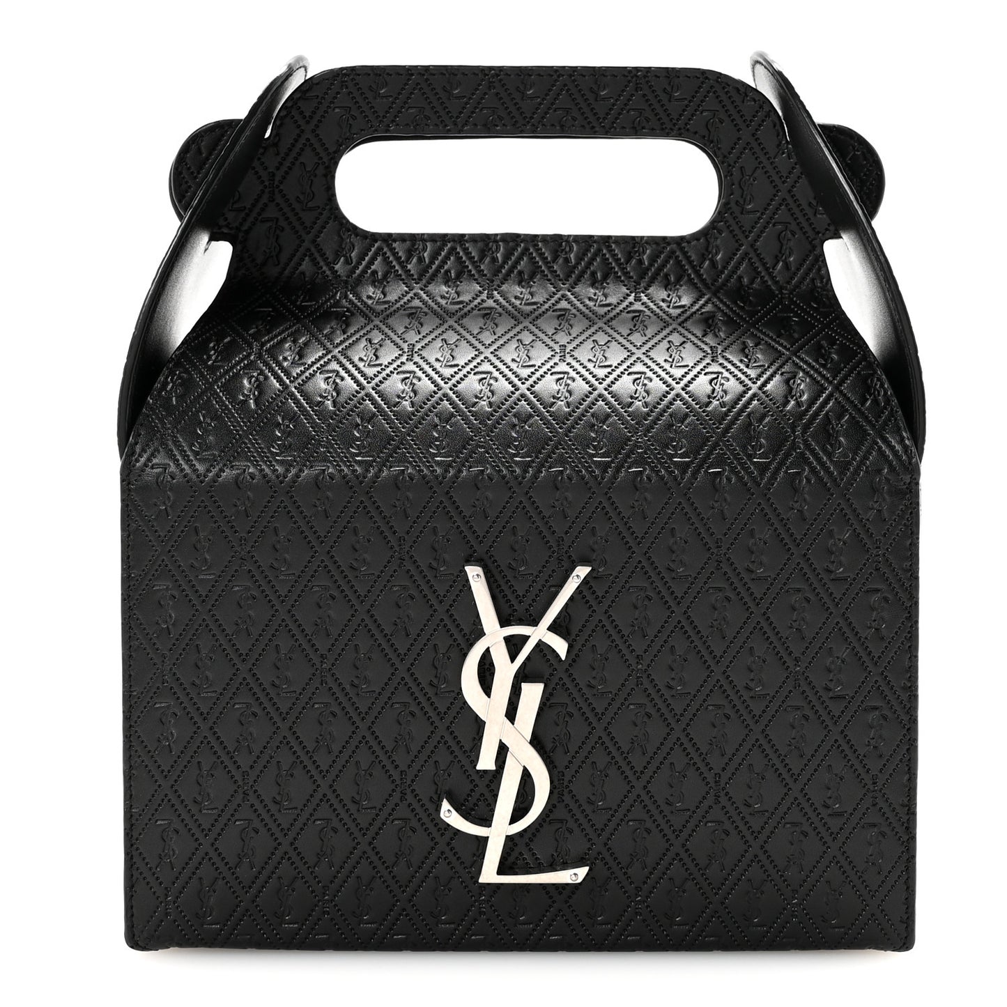Calfskin Monogram Take Away Box Black