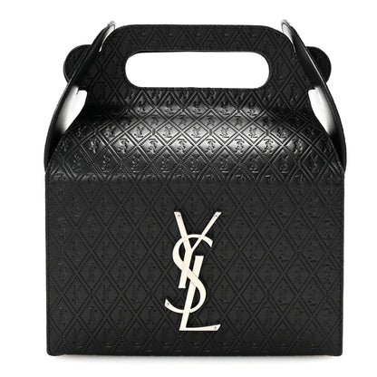 Saint Laurent Calfskin Monogram Take Away Box Black 1 of 10