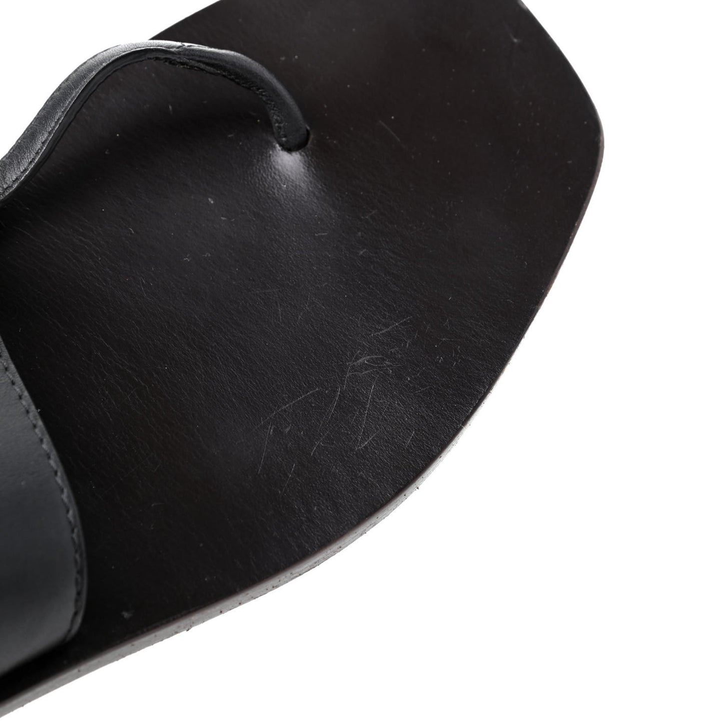 Lifford Calfskin GG Marmont Thong 25mm Sandals 38 Black