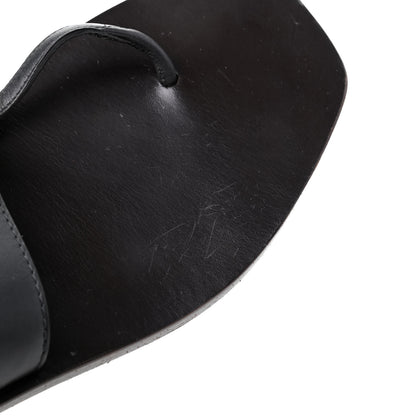 Gucci Lifford Calfskin GG Marmont Thong 25mm Sandals 38 Black 18 of 18