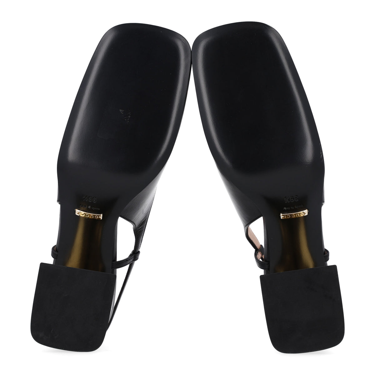 Malaga Kid Horsebit 75mm Slingback Pumps 39.5 Black