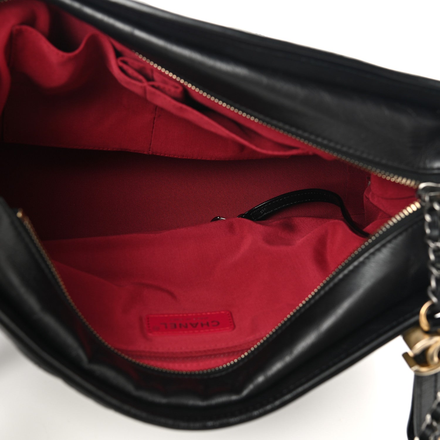 Chanel Aged Calfskin Quilted Large Gabrielle Hobo Black 5 of 11