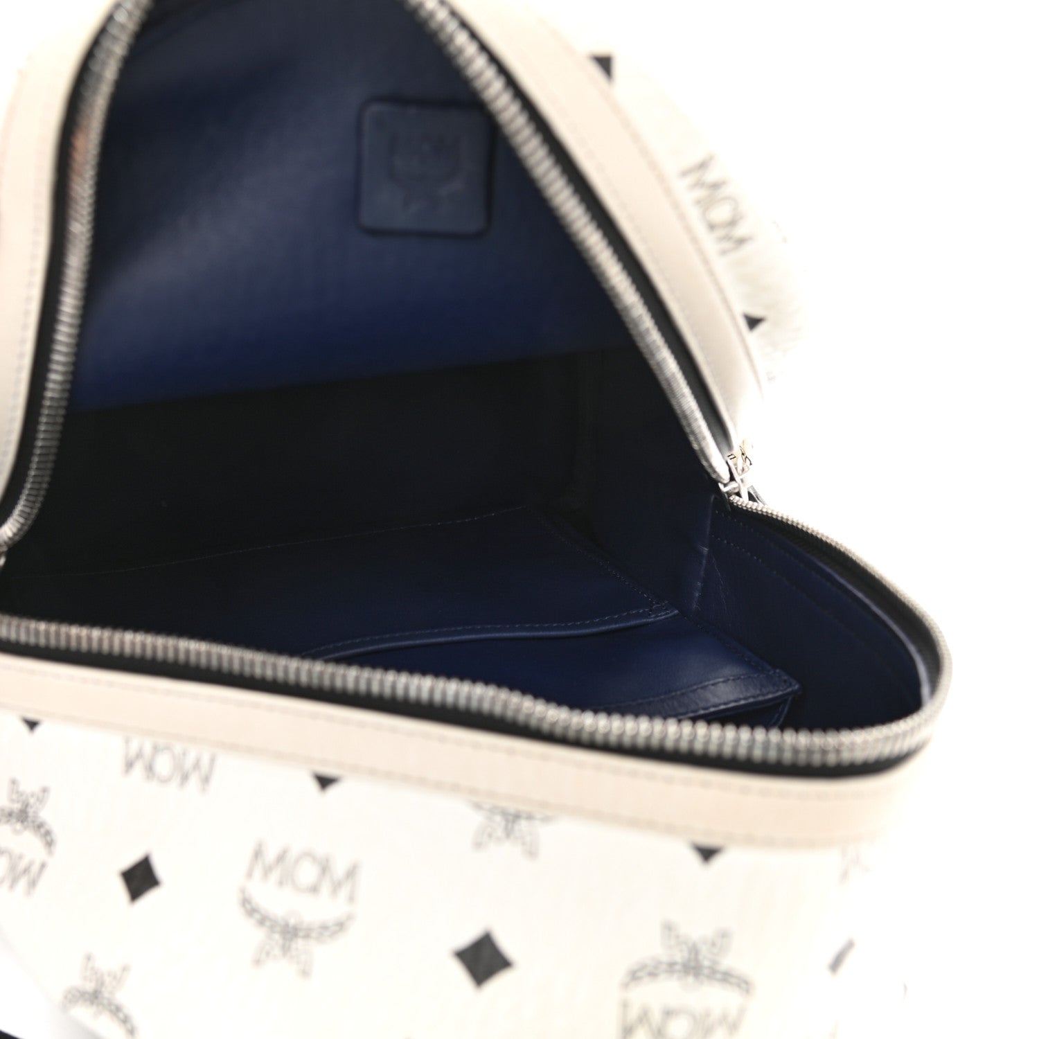 MCM Visetos Small Side Stud Stark Backpack White 5 of 12