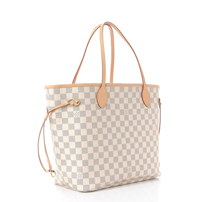 Louis Vuitton Damier Azur Neo Neverfull MM Rose Ballerine 4 of 10