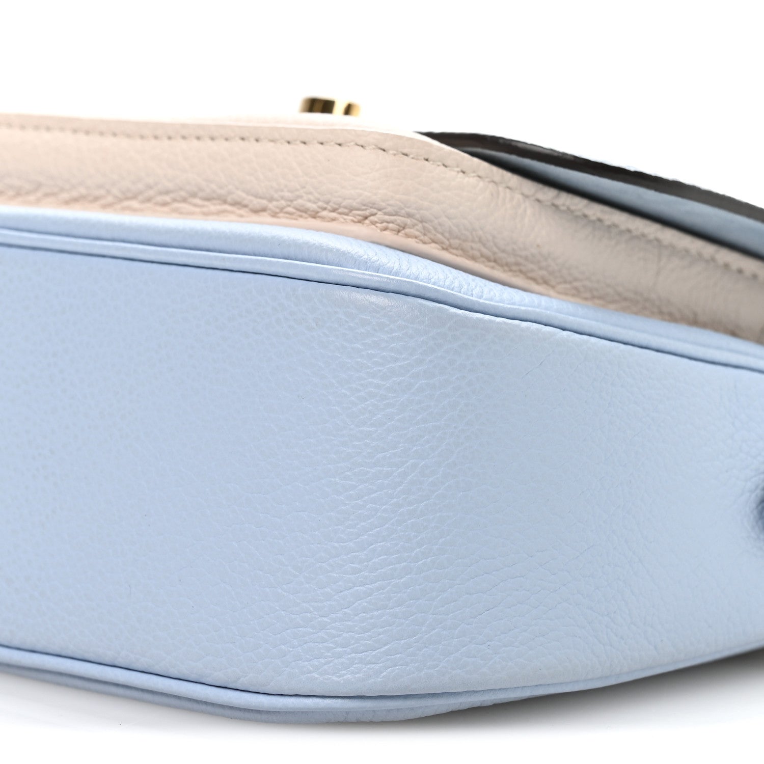 Louis Vuitton Grained Calfskin Lockme Tender Bleu Nuage 9 of 9