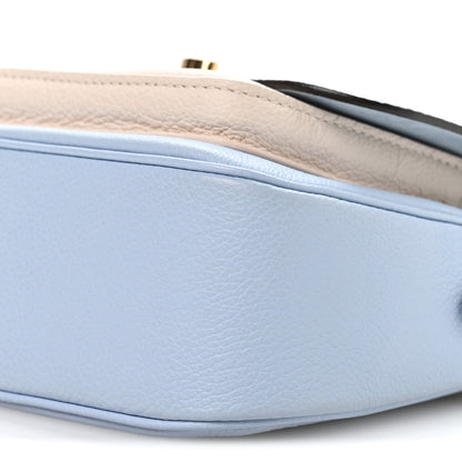Louis Vuitton Grained Calfskin Lockme Tender Bleu Nuage 9 of 9