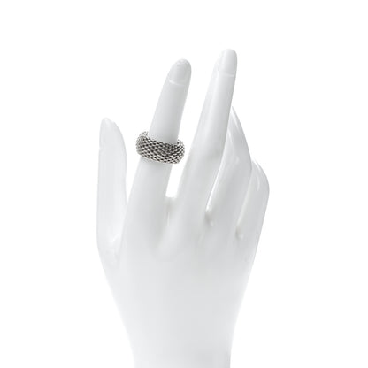 Tiffany Sterling Silver Somerset Mesh Ring 52 6 2 of 4