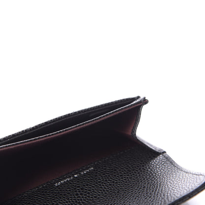 Chanel Caviar Quilted Flap Card Holder Black 5 of 9