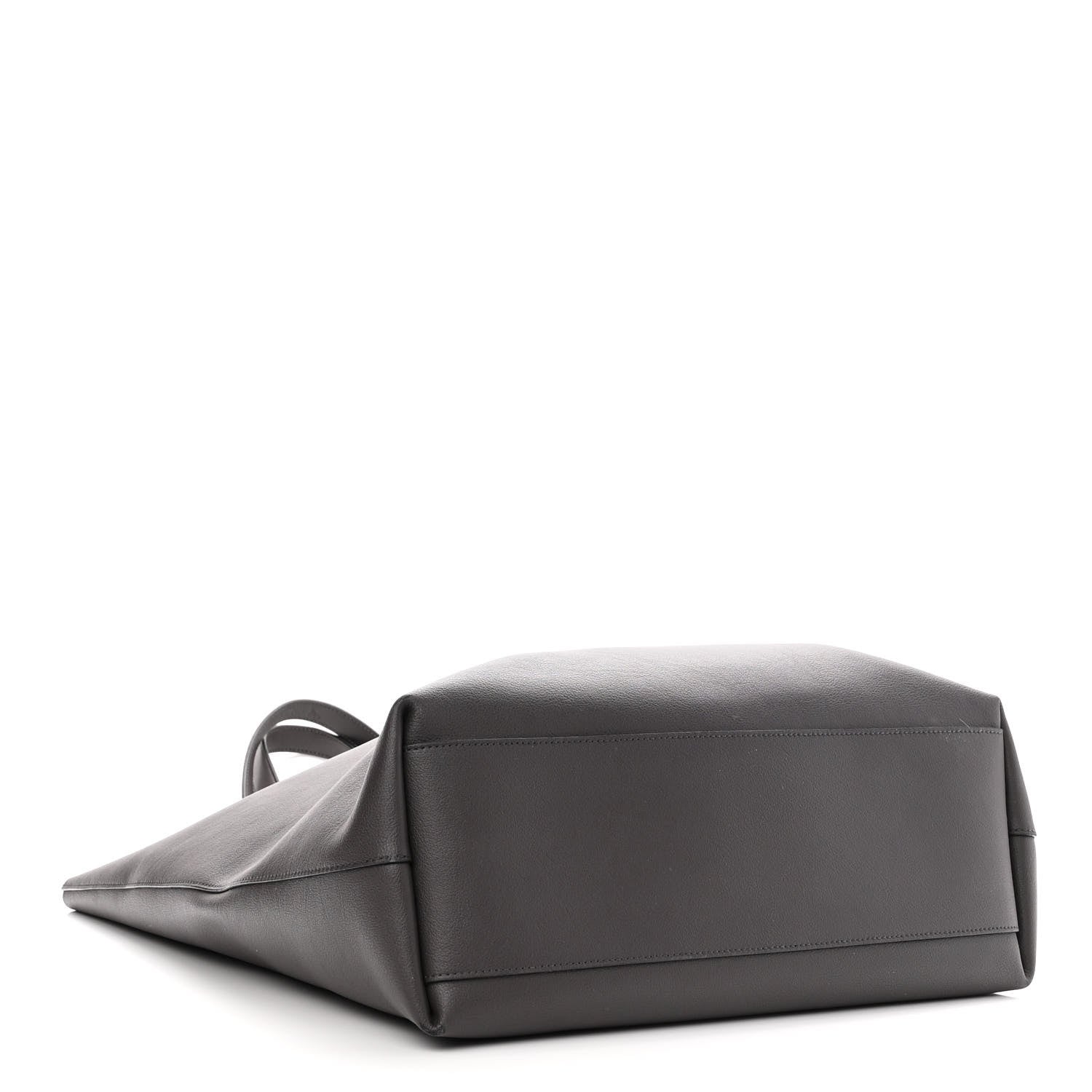 Saint Laurent Calfskin Medium Shopping Tote Fog 4 of 12