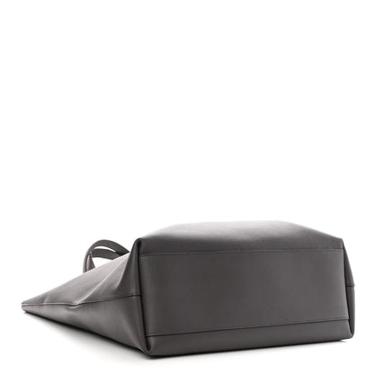 Saint Laurent Calfskin Medium Shopping Tote Fog 4 of 12