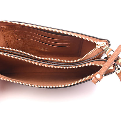 Louis Vuitton Empreinte Monogram Giant Double Zip Pochette Caramel 5 of 8