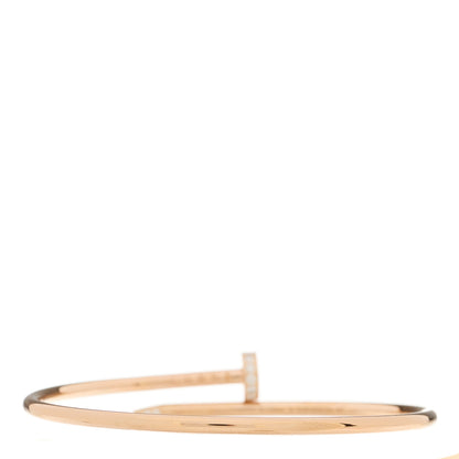 Cartier 18K Pink Gold Diamond Small Juste Un Clou Bracelet 16 2 of 3